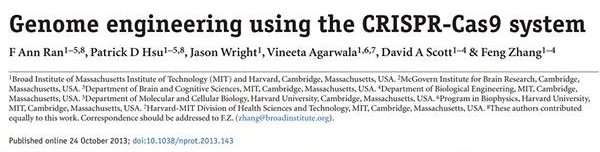 Genome engineering using the CRISPR-Cas9 system